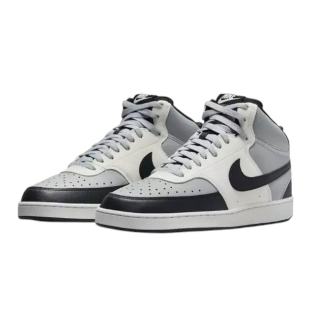 Nike Court Vision Mid Next Nature DN3577-002 Light Smoke/Black/Sail Mens Size 10 - Picture 3 of 10
